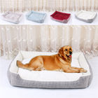 Rectangle Polyester Removable XL Dog Bed Plush Pet Beds