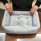 Rectangle Polyester Removable XL Dog Bed Plush Pet Beds