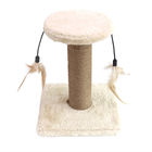 20x18x16cm Cat Scratch Post Toys With Feather For Cat Interactive Play