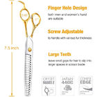 7 Inch Screw Adjustable Puppy Pet Grooming Products Curved Blending Scissors