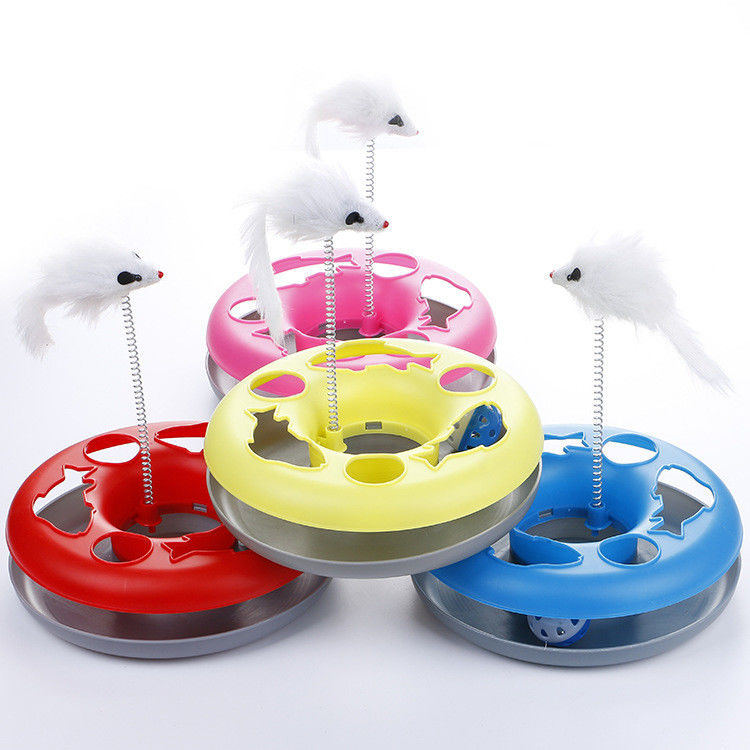 Many Colors PP Round Spring Intelligent Cat Scrarchhing Toys