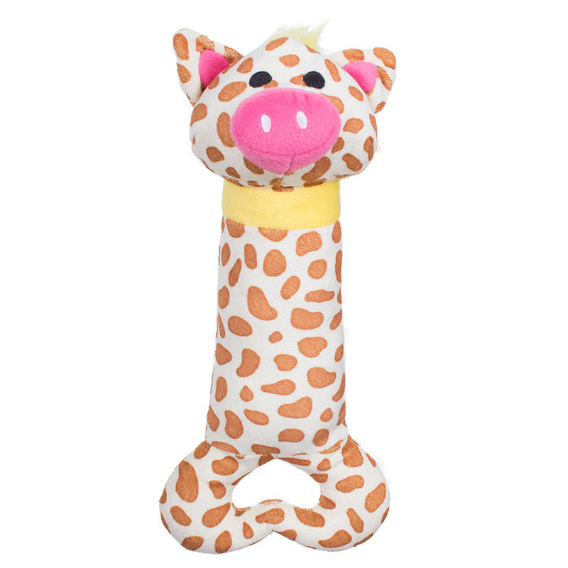 Stuffed Squeaky Chew Cute 25cm Pet Plush Toy Dog Short Plus