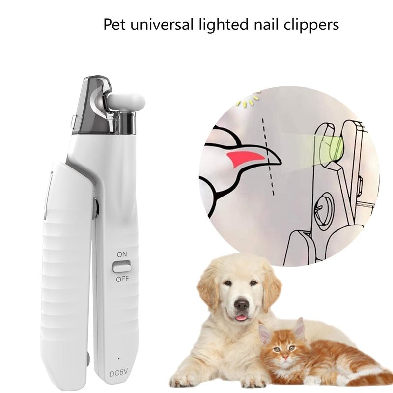 Stainless Steel Rechargeable Stocked Electric Dog Nail Clippers