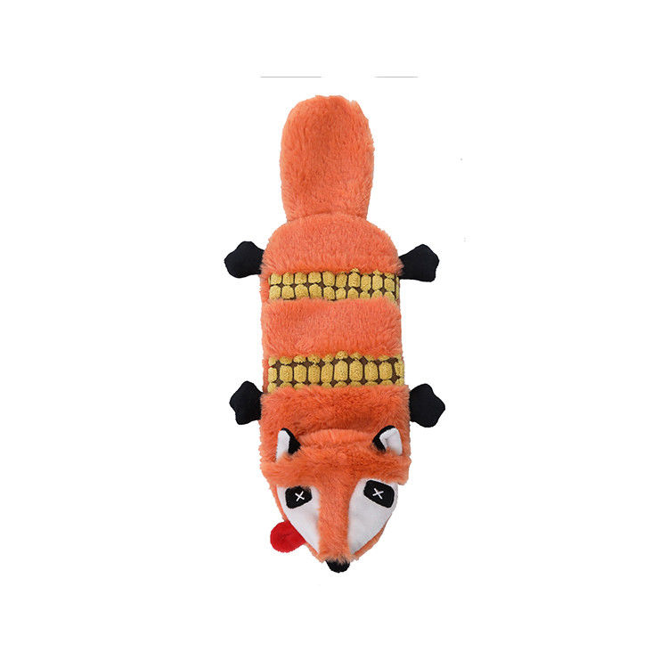 High Playability Fox Skunk Voice Corduroy Dog Pet Plush Toys